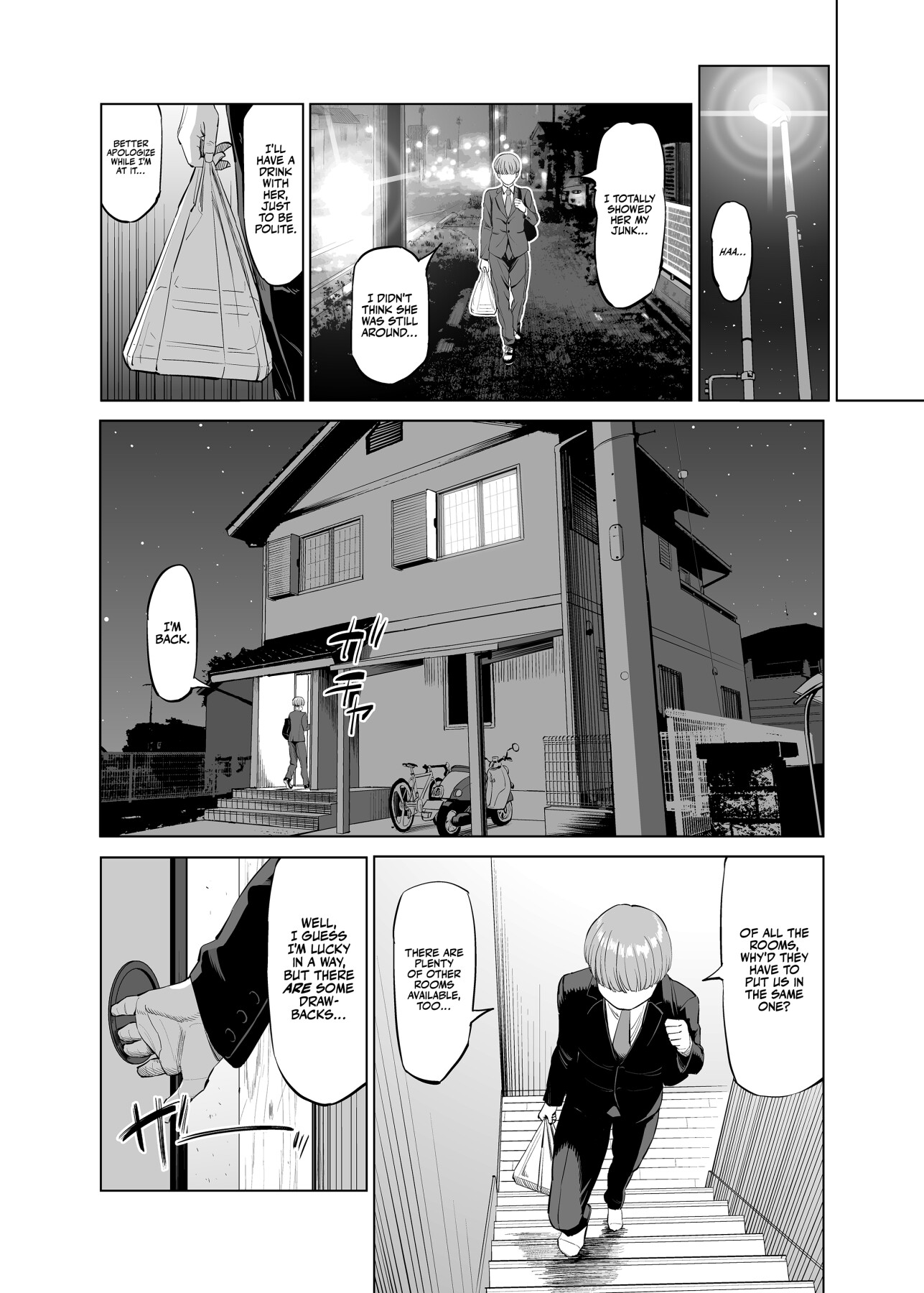 Hentai Manga Comic-Frustrated Share House Residents - Why don't we just get together since we're both horny?-Read-9
